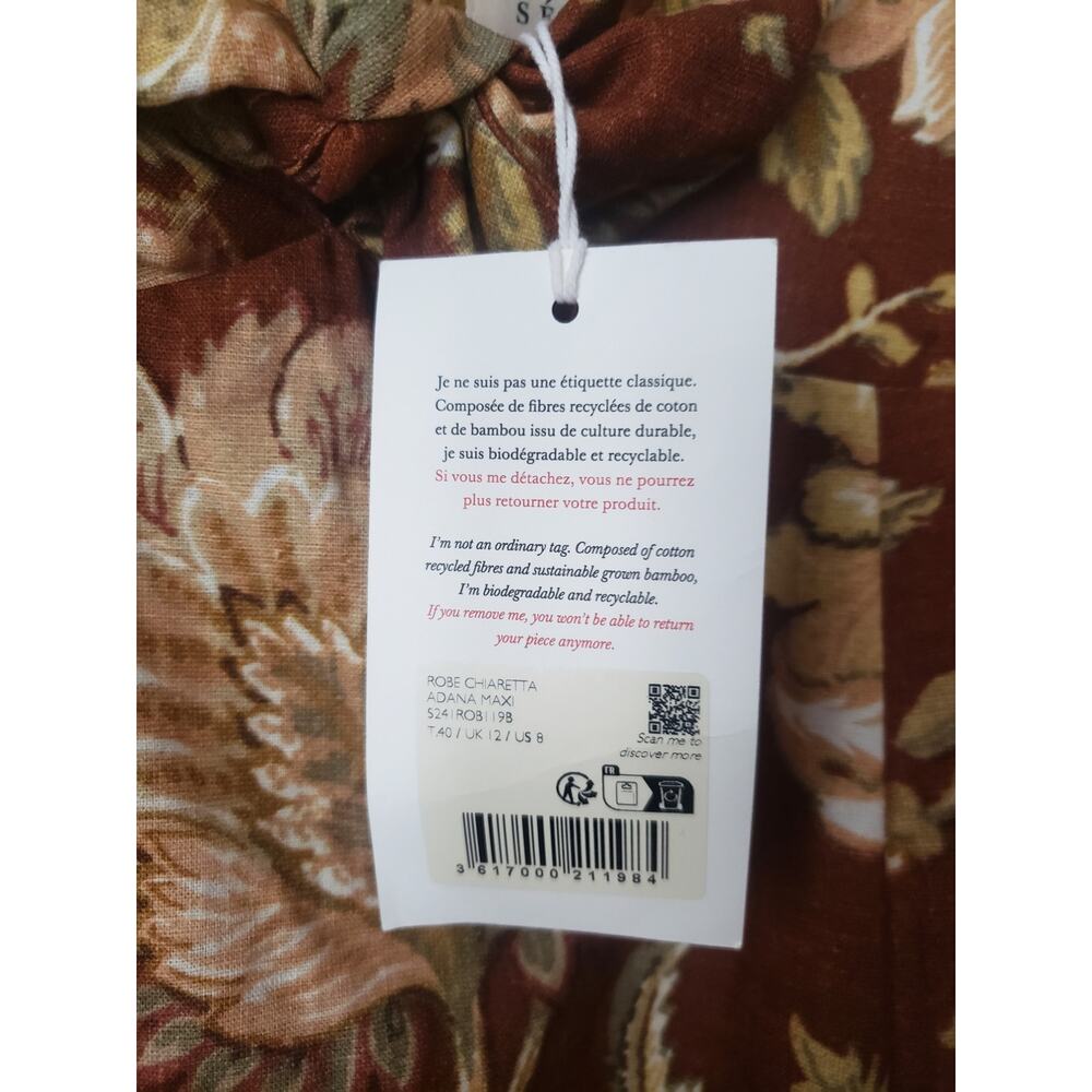 NWT Sezane Chiaretta Dress US 8 - Picture 8 of 11
